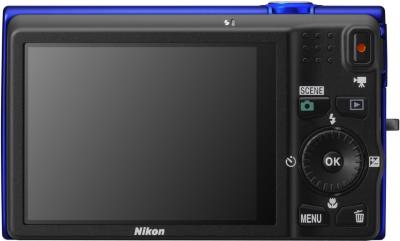 Компактный фотоаппарат Nikon Coolpix S6200 Blue - общий вид