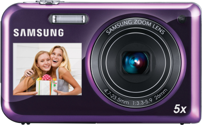 Компактный фотоаппарат Samsung PL170 (EC-PL170ZFPLRU) Violet - вид спереди