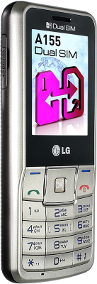Мобильный телефон LG A155 Gold-Gray - вид сбоку