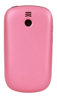 Мобильный телефон LG T500 Pink - вид сзади