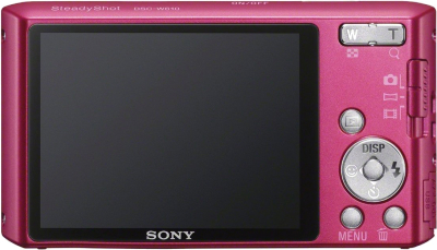 Компактный фотоаппарат Sony Cyber-shot DSC-W610 (Pink) - вид сзади