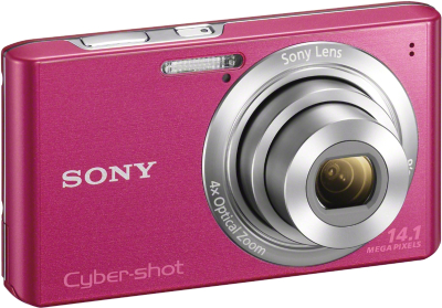 Компактный фотоаппарат Sony Cyber-shot DSC-W610 (Pink) - общий вид