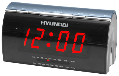 Радиочасы Hyundai H-1514  (Gray) - вид спереди