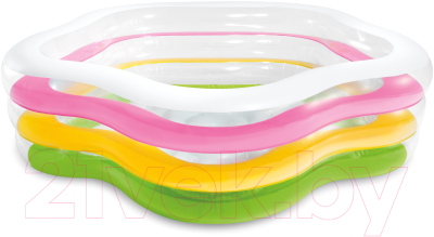Надувной бассейн Intex Summer Colors / 56495 (185x180x53)