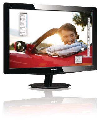 Монитор Philips 196V3LSB - вид сбоку