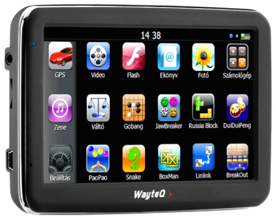 GPS навигатор Wayteq x950BT-HD - вид спереди