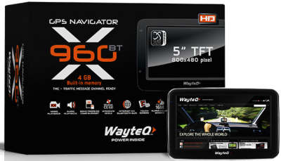 GPS навигатор Wayteq x960BT-HD TMC - общий вид