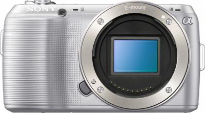 Беззеркальный фотоаппарат Sony NEX-C3K Silver - общий вид без объектива