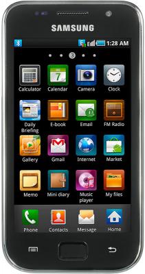 Смартфон Samsung i9003 Galaxy S scLCD (16Gb) (GT-I9003 RWJSER) - вид спереди