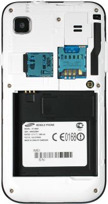 Смартфон Samsung i9003 Galaxy S scLCD (16Gb) (GT-I9003 RWJSER) - с открытой крышкой