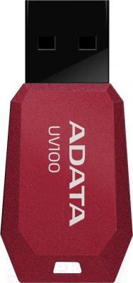 Usb flash накопитель A-data DashDrive UV100 Red 32GB (AUV100-32G-RRD) - общий вид