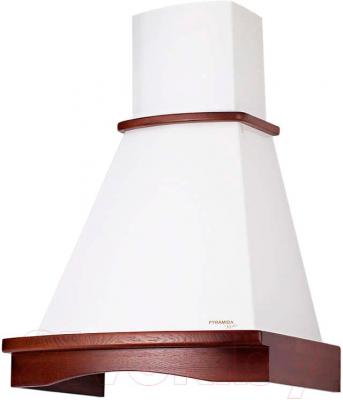 Вытяжка купольная Pyramida R 60U (белый-орех) - общий вид