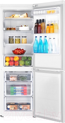 Холодильник с морозильником Samsung RB33J3420WW/WT - камеры хранения