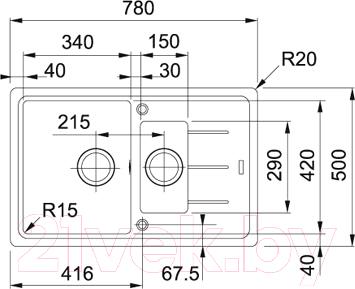 Мойка кухонная Franke Basis BFG 651-78