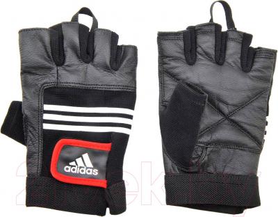 Перчатки для пауэрлифтинга Adidas Leather Lifting Glove S/M ADGB-12124
