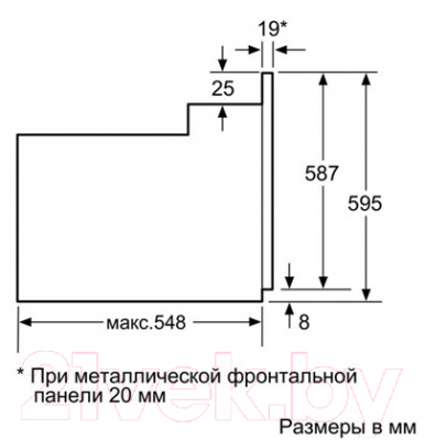 Электрический духовой шкаф Bosch HBN211S0J