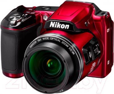Компактный фотоаппарат Nikon Coolpix L840 (красный) - общий вид