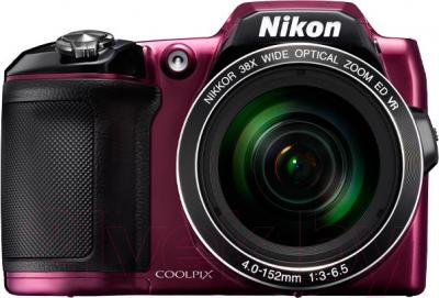 Компактный фотоаппарат Nikon Coolpix L840 (сливовый) - вид спереди