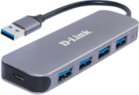 USB-хаб D-Link 4-Port SuperSpeed USB Hub 3.0 DUB-1340 - 