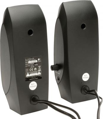 Мультимедиа акустика Logitech Speakers S-120 (980-000010) - вид сзади