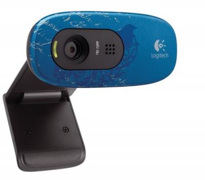 Веб-камера Logitech HD Webcam C270 Indigo (960-000809) - спереди