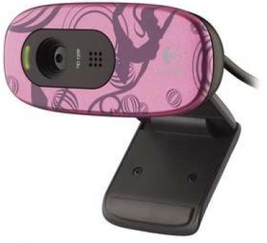 Веб-камера Logitech HD WebCam C270 Purple (960-000810) - сбоку