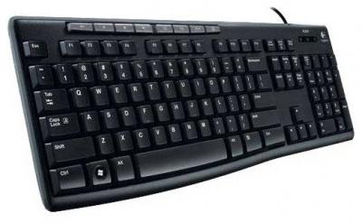 Клавиатура Logitech Media Keyboard K200 for Business USB / 920-002746 (черный) - общий вид