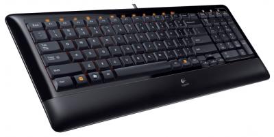Клавиатура Logitech Compact K300 USB / 920-001493 (черный) - общий вид