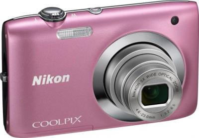 Компактный фотоаппарат Nikon S2600 Pink - Вид спереди