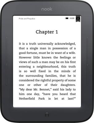 Электронная книга Barnes & Noble Nook Simple Touch Reader - фронтальный вид