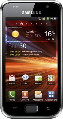 Смартфон Samsung I9001 Galaxy S Plus Black (GT-I9001 HKDSER) - вид спереди