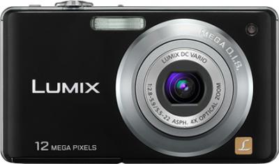 Компактный фотоаппарат Panasonic Lumix DMC-FS12 Black - Вид спереди