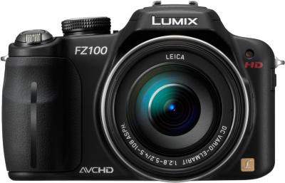 Беззеркальный фотоаппарат Panasonic Lumix DMC-FZ100  - вид спереди