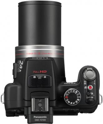 Беззеркальный фотоаппарат Panasonic Lumix DMC-FZ100  - вид сверху