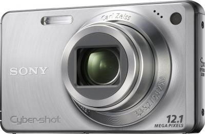 Компактный фотоаппарат Sony Cyber-shot DSC-W270 Silver - общий вид