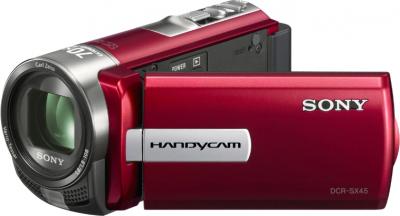 Видеокамера Sony DCR-SX45E Red - общий вид
