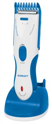 Машинка для стрижки волос Scarlett SC-262 White with blue - общий вид