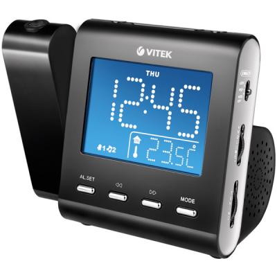 Радиочасы Vitek VT-3504 (черный) - общий вид
