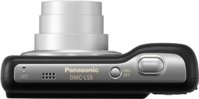 Компактный фотоаппарат Panasonic LUMIX DMC-LS5EE-K - вид сверху