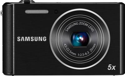 Компактный фотоаппарат Samsung ST76 (EC-ST76ZZBPBRU) Black - вид спереди
