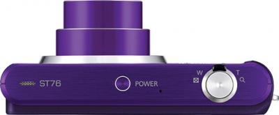 Компактный фотоаппарат Samsung ST76 (EC-ST76ZZBPLRU) Purple - вид сверху