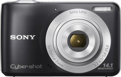 Компактный фотоаппарат Sony Cyber-shot DSC-S5000 Black - вид спереди