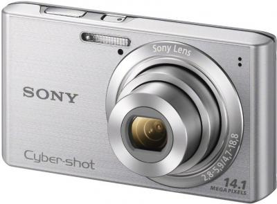 Компактный фотоаппарат Sony Cyber-shot DSC-W610 Silver - общий вид