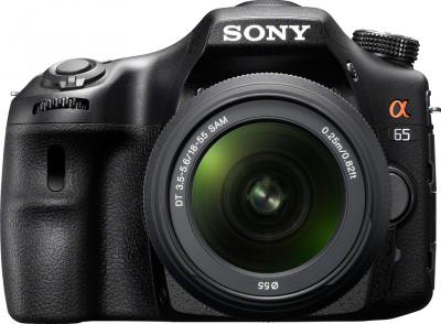 Зеркальный фотоаппарат Sony SLT-A65VK - вид спереди