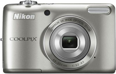 Компактный фотоаппарат Nikon Coolpix L26 (Silver) - общий вид