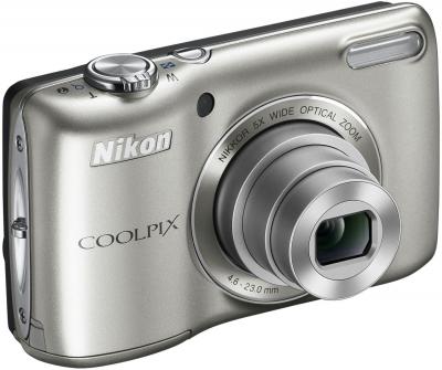 Компактный фотоаппарат Nikon Coolpix L26 (Silver) - общий вид