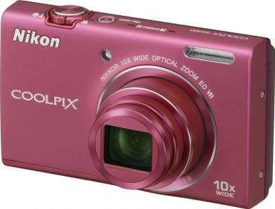 Компактный фотоаппарат Nikon Coolpix S6200 Pink - общий вид