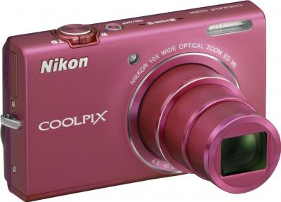 Компактный фотоаппарат Nikon Coolpix S6200 Pink - общий вид