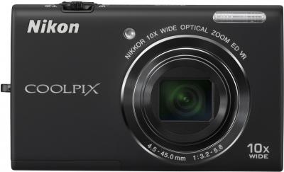 Компактный фотоаппарат Nikon Coolpix S6200 Black - общий вид