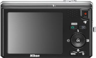 Компактный фотоаппарат Nikon Coolpix S6300 (Silver) - вид сзади